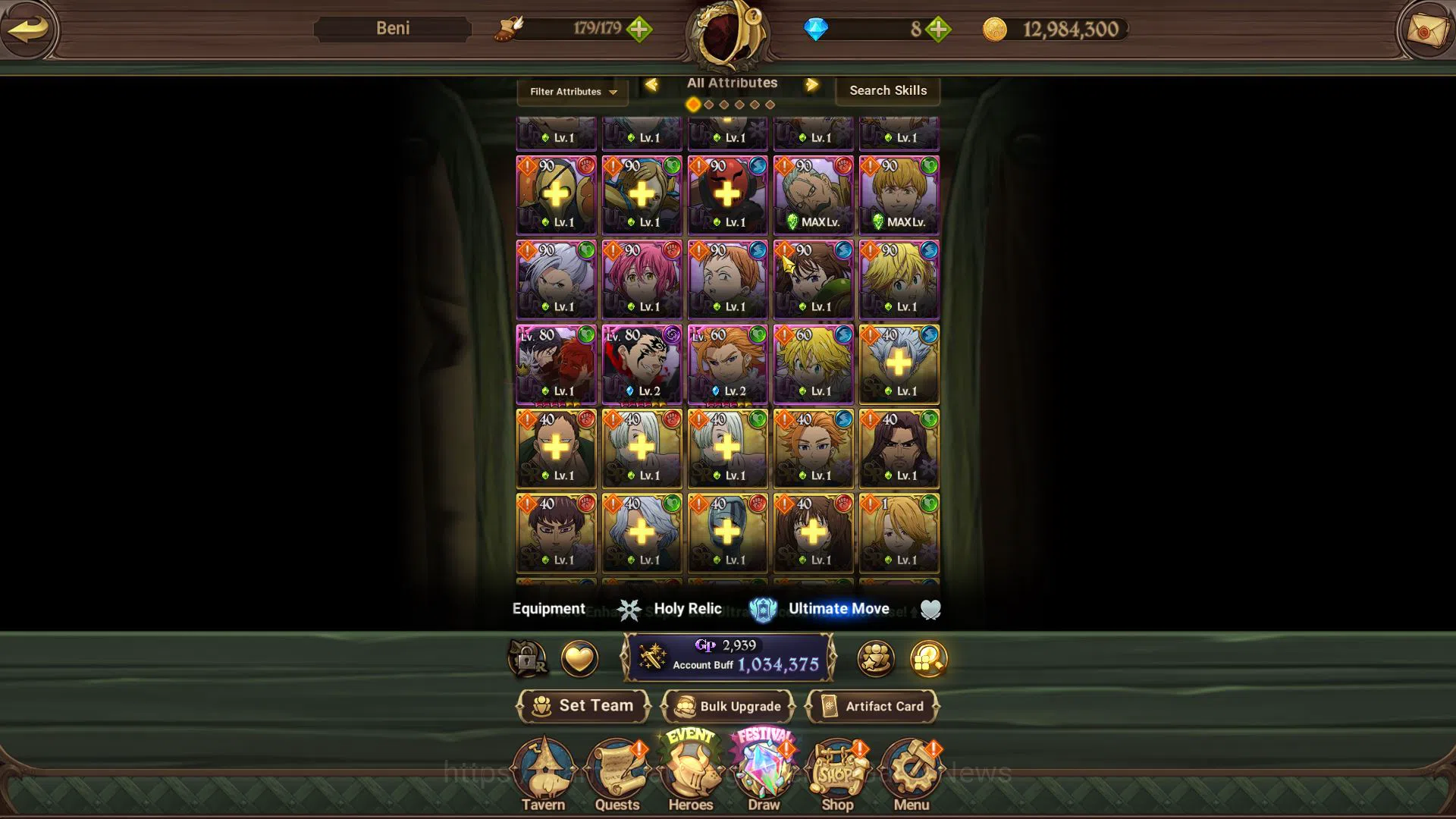 The Seven Deadly Sins: Grand Cross Accounts Global|1M CC|Starter Ch5| 4 UR | Merlin & Escanor, image 5