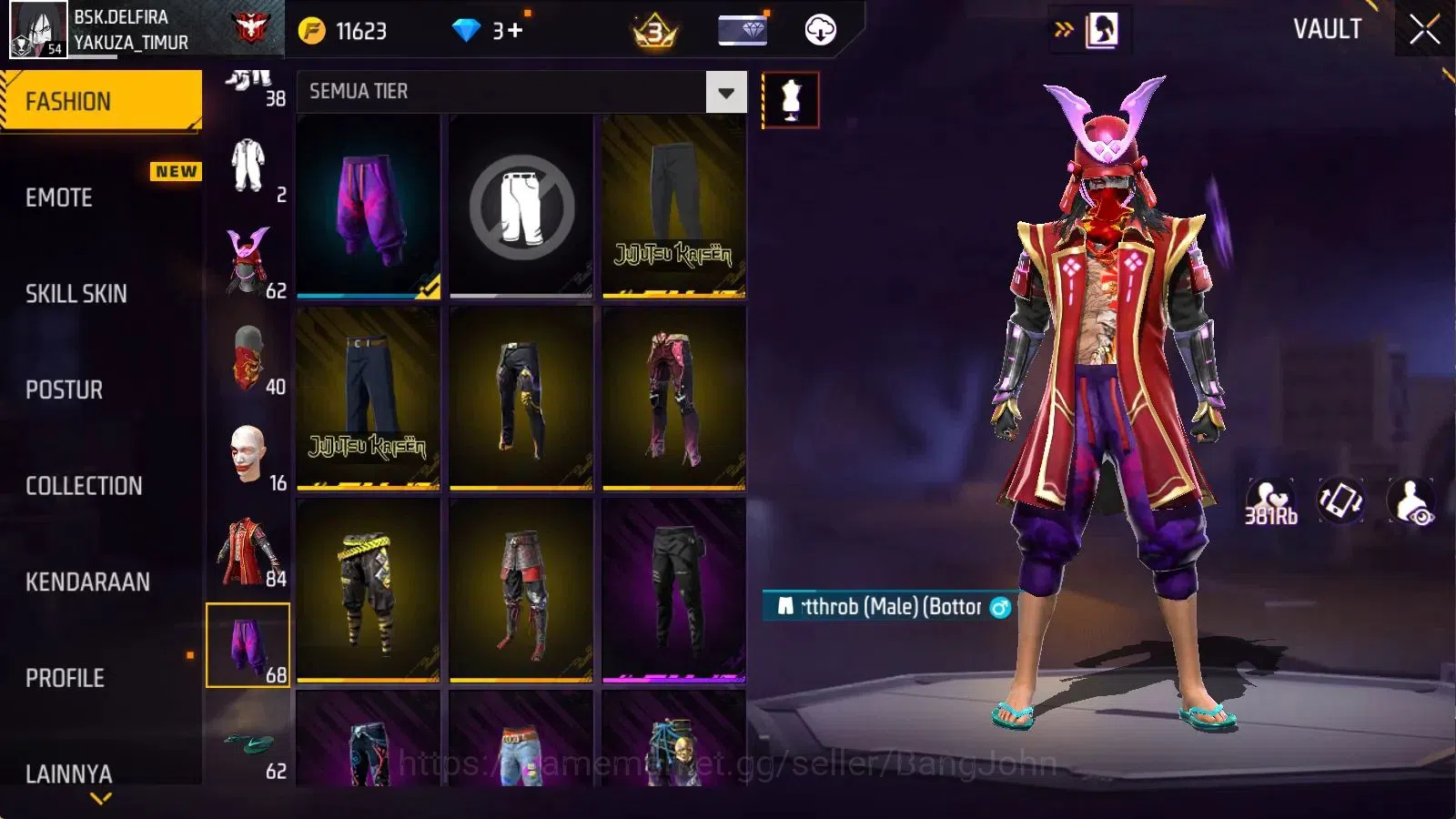 Free Fire Accounts Indonesia | M1887 Hand of Hope| Vault 143 | Bundle image 10