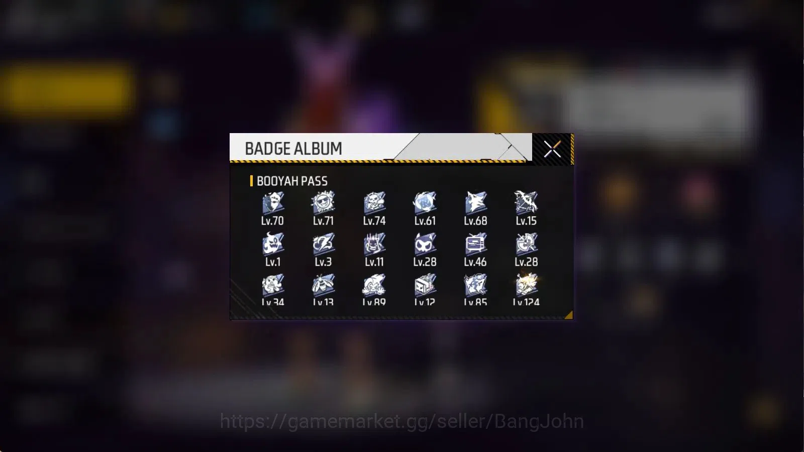 Free Fire Accounts Indonesia | M1887 Hand of Hope| Vault 143 | Bundle image 16
