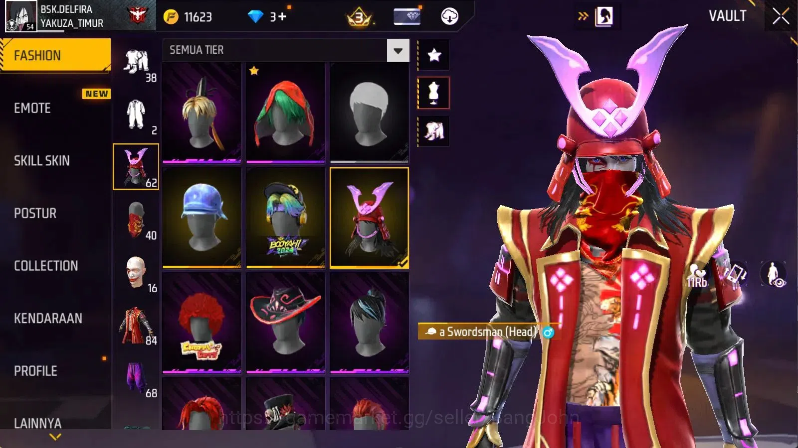 Free Fire Accounts Indonesia | M1887 Hand of Hope| Vault 143 | Bundle image 6