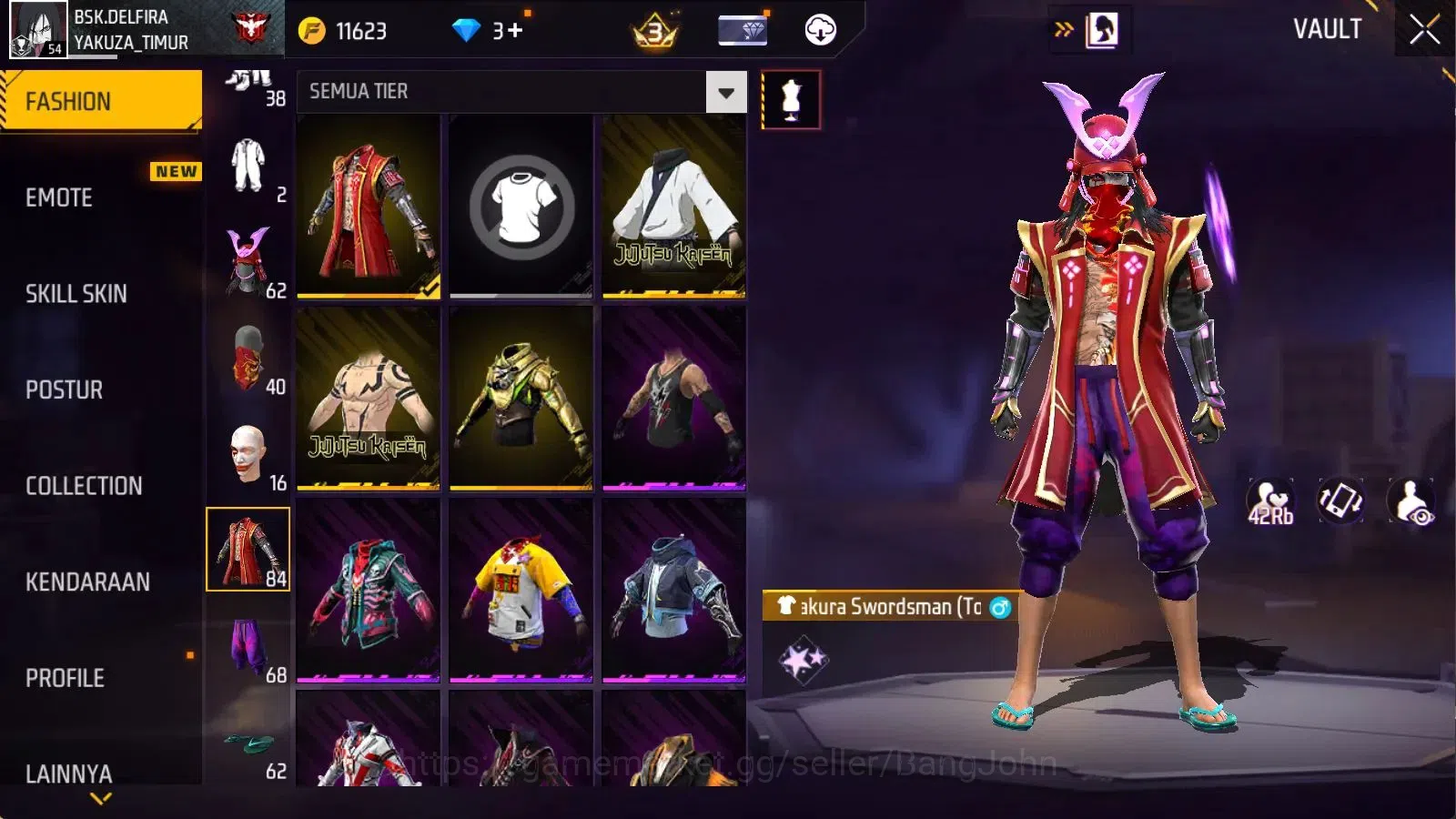 Free Fire Accounts Indonesia | M1887 Hand of Hope| Vault 143 | Bundle image 9