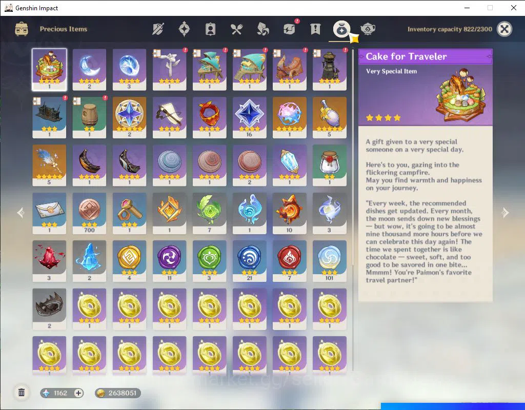 Genshin Impact Accounts Asia|AR 56|9 Limited 4+(*5Weapon)|BaizuC1,EulaC1,N image 12