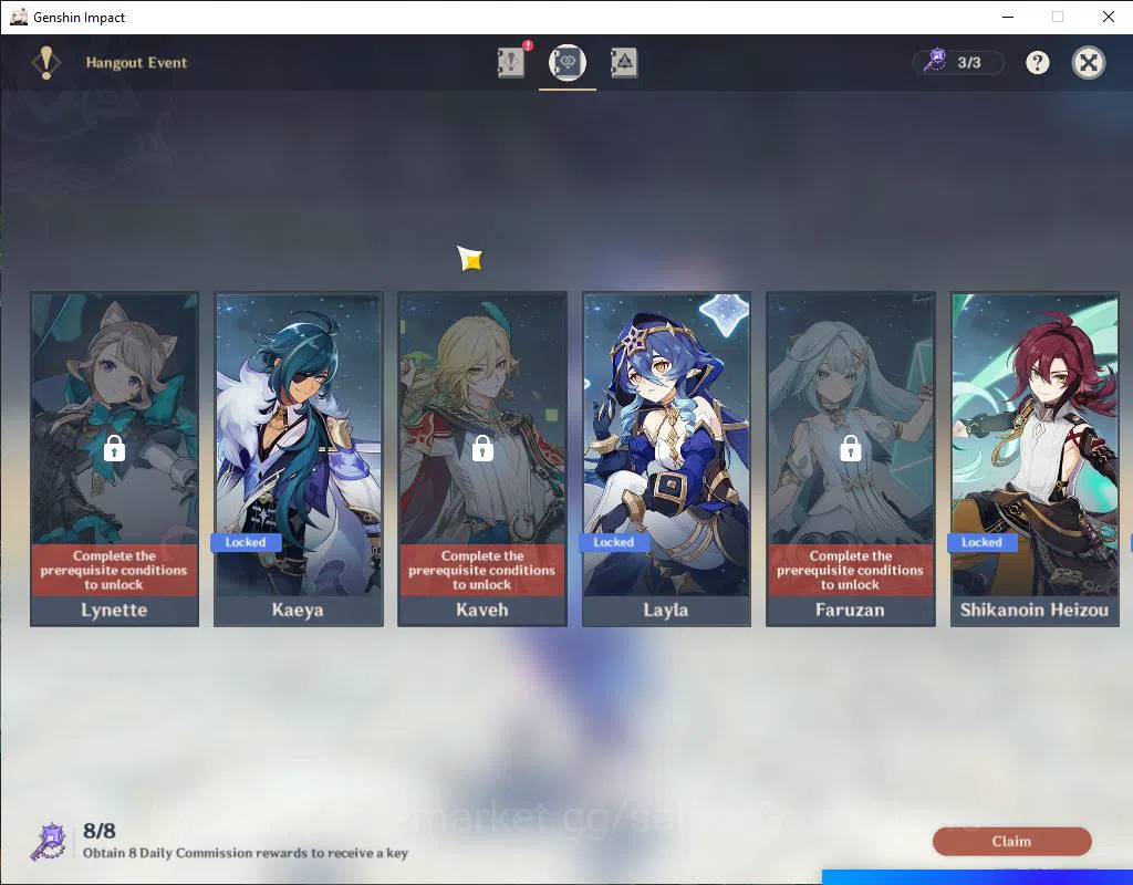 Genshin Impact Accounts Asia|AR 56|9 Limited 4+(*5Weapon)|BaizuC1,EulaC1,N image 15