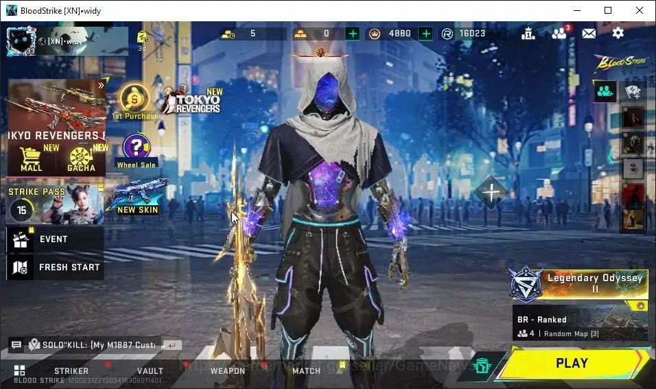 Blood Strike Accounts ASIA|ETERNAL DEagle-Scorpius|Collab 7DS[AK47,Kar98 image 1