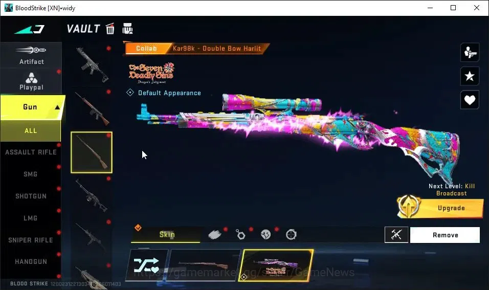 Blood Strike Accounts ASIA|ETERNAL DEagle-Scorpius|Collab 7DS[AK47,Kar98 image 11