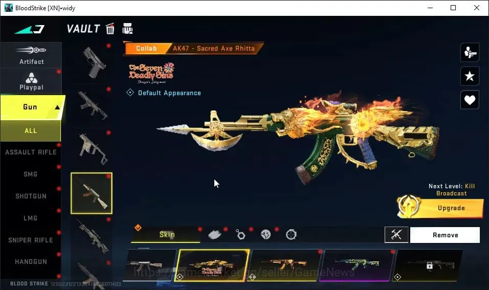 Blood Strike Accounts ASIA|ETERNAL DEagle-Scorpius|Collab 7DS[AK47,Kar98 image 17