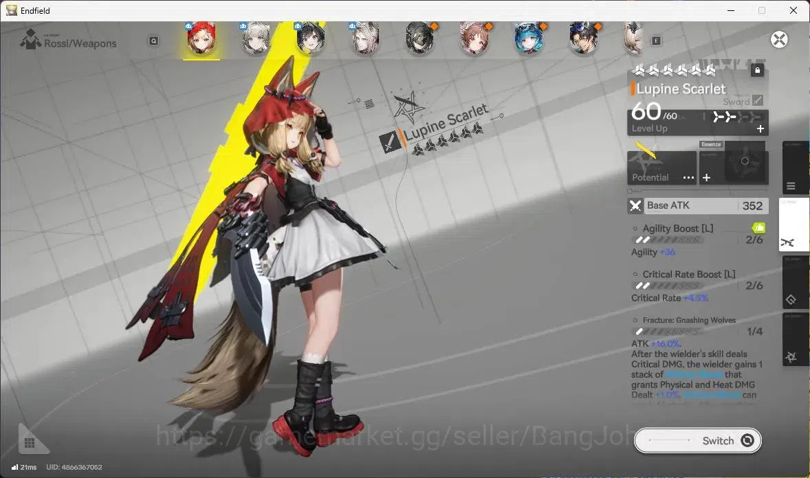 Arknights: Endfield Accounts Asia | Lv 38 | 1 Limit Rossi+sign,Ardelia,Last Rit image 3