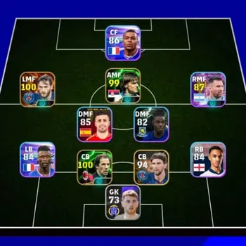 eFootball Accounts Legends & Iconic Players Android|Coin 1415|Big Time Kvaratskhelia 17May'25|4 Epic