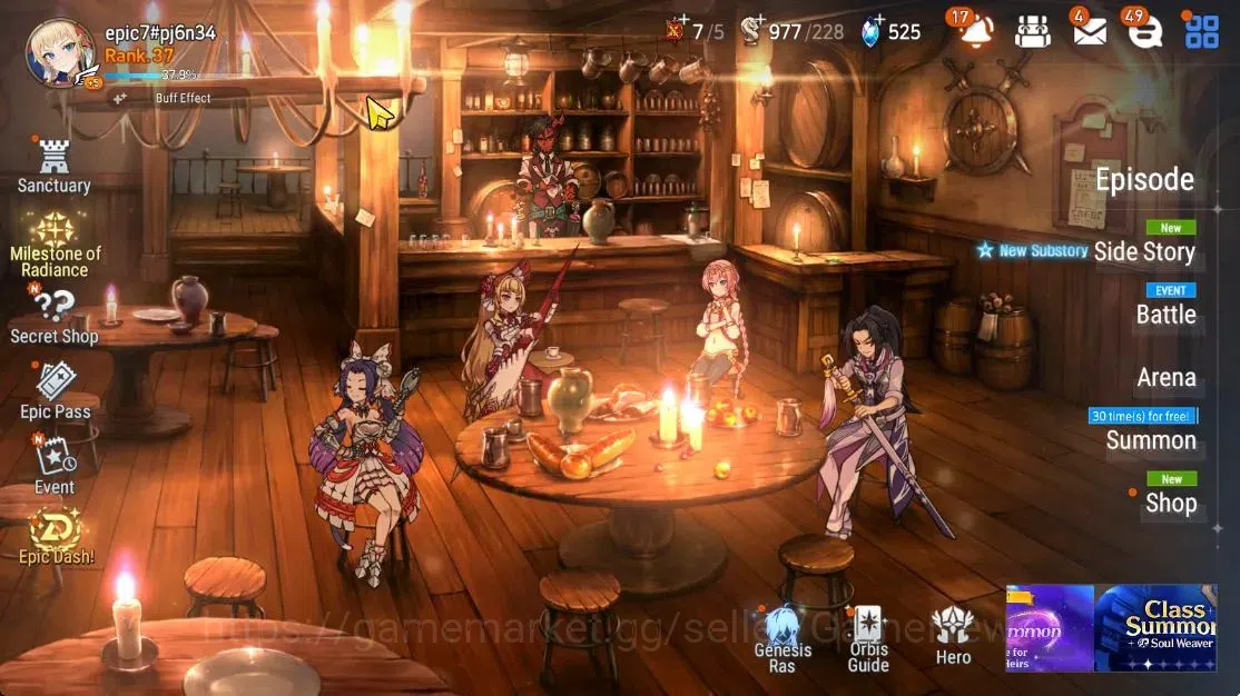 Epic Seven Accounts High-End GLOBAL UnVerif|NewEra|7 ML(JKise,Zio,BM Haste,DB 1