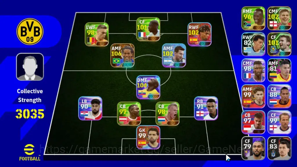 eFootball Accounts Legends & Iconic Players Android|BigTime Ronaldinho,Epic Gerrard,Andriy S,ShowTime ICv3 Moises 1