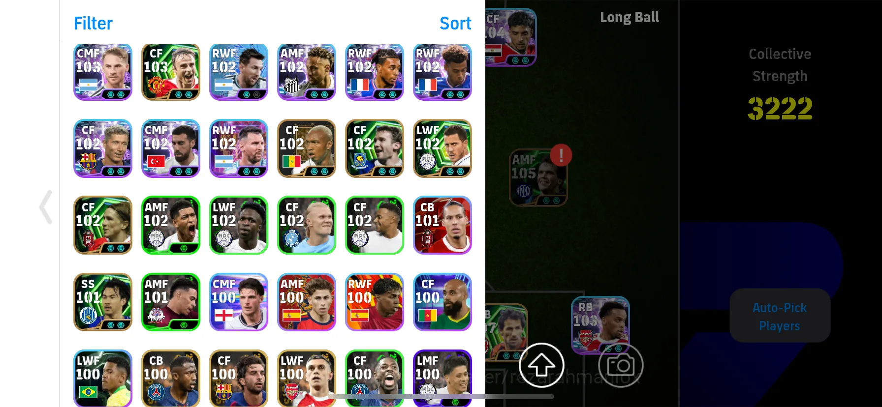 eFootball アカウント チームパワー3245 Buy eFootball Accounts - ovr 3222 • showtime marmoush • showtime