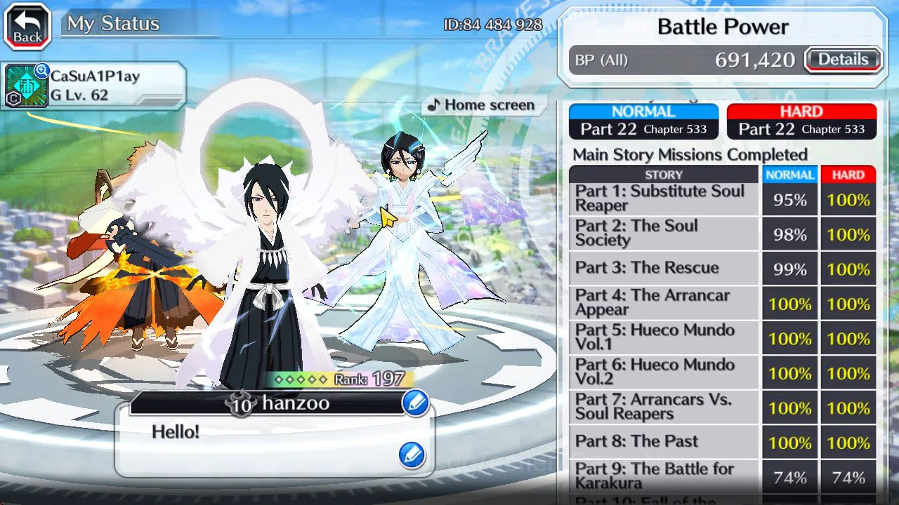 Bleach: Brave Souls Accounts GLOBAL 42K Orb|Rukia,Ichigo 10Th Aniv,SoulRaper(Sh image 3