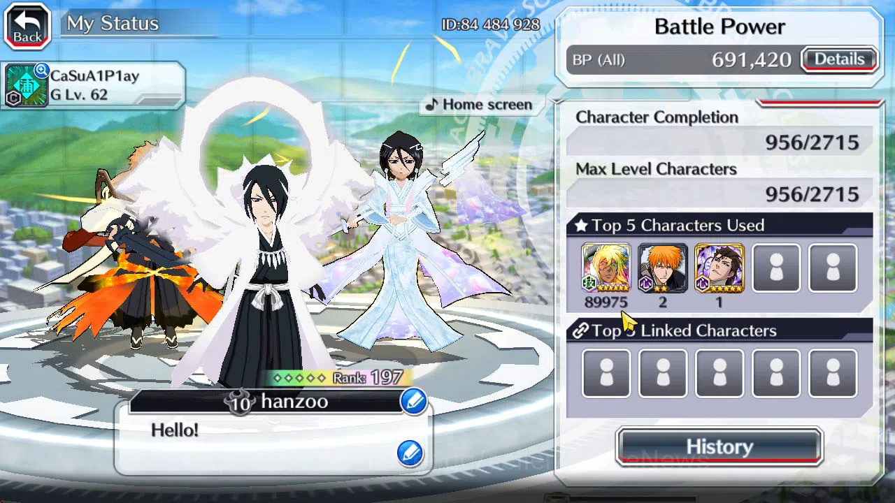 Bleach: Brave Souls Accounts GLOBAL 42K Orb|Rukia,Ichigo 10Th Aniv,SoulRaper(Sh image 5