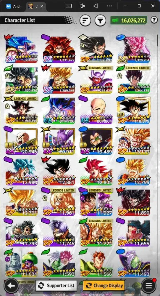 Dragon Ball Legends Accounts Android|Lvl 148|16M Total Power|744 CC|3 UL|2 LR|U image 15