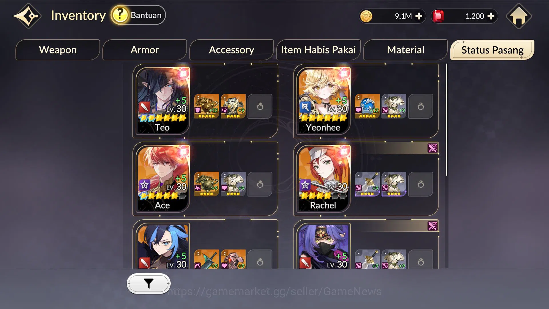 Seven Knights Re:Birth Accounts [Re:BIRTH]Global 300x Adv8-30|9 Legend 5 S+(TeoTC2 image 10