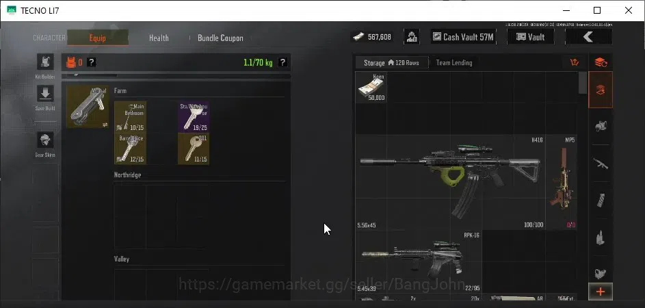 Arena Breakout Accounts Mobile | LV 40 | SV 74.4 M | CV 57.5 M |KeyChain4s image 4
