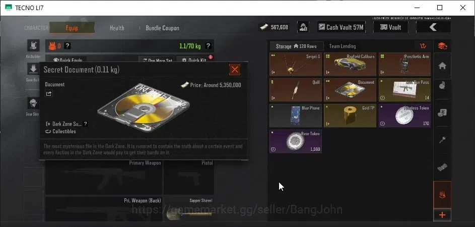 Arena Breakout Accounts Mobile | LV 40 | SV 74.4 M | CV 57.5 M |KeyChain4s image 9