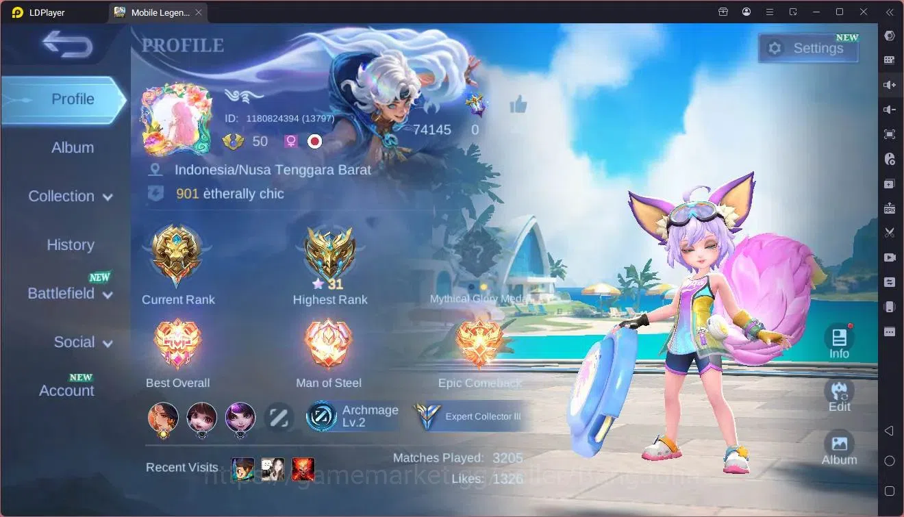 Mobile Legends: Bang Bang Accounts Global|Hero 77|Skin 157|Expert|CC Natalia|Luckybox image 15