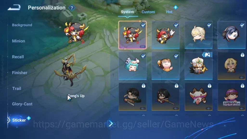Honor of Kings Accounts Hero 31 Skin 15|Starter with Legend Skin (Berserke image 11