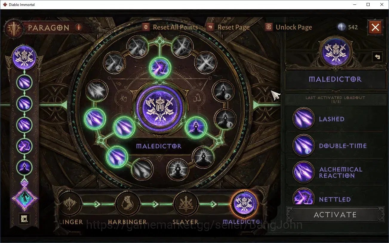 Diablo Immortal Accounts Mid-Tier SEA - Anu |60 (1062) Barbarian-Maledictor|CR 47k|Reso 660|Inferno 7|2 4