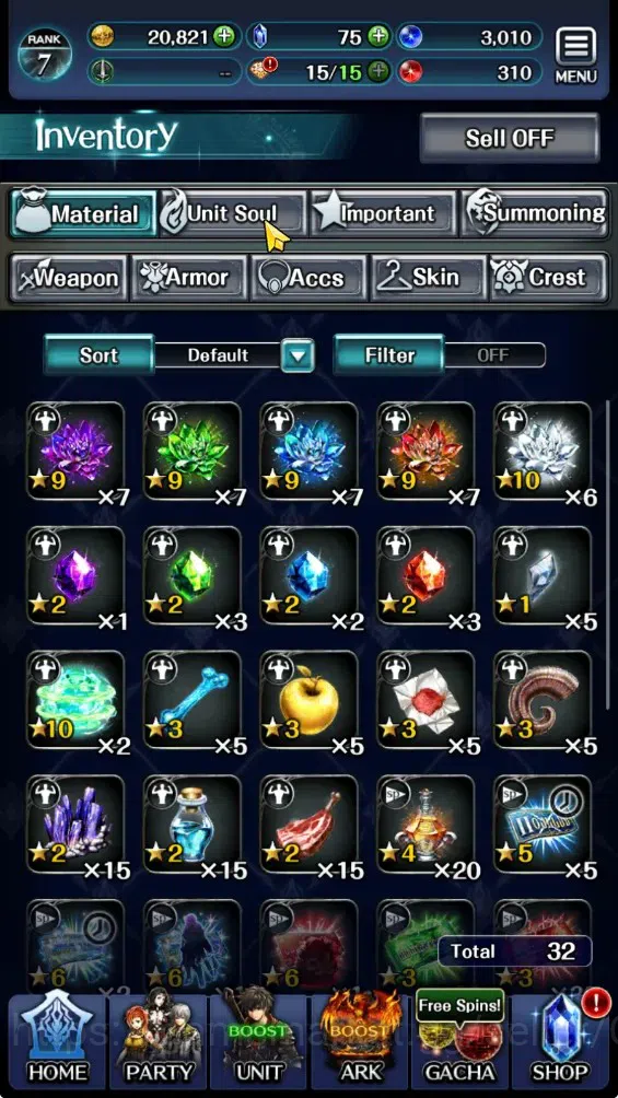 Last Cloudia Accounts GLOBAL|Rank 7|Collab Brave Frontier (Fire God Varg image 10