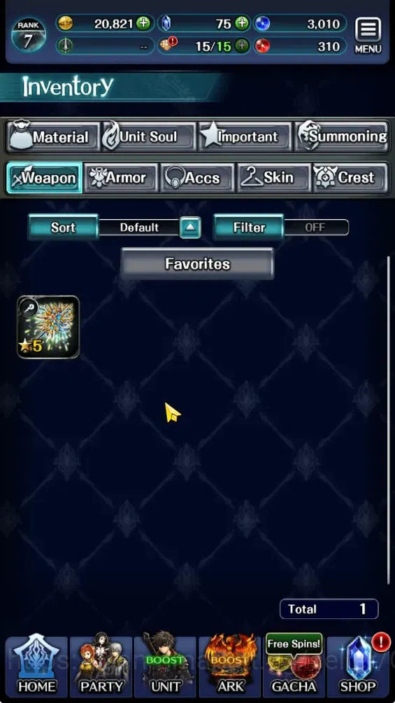 Last Cloudia Accounts GLOBAL|Rank 7|Collab Brave Frontier (Fire God Varg image 12