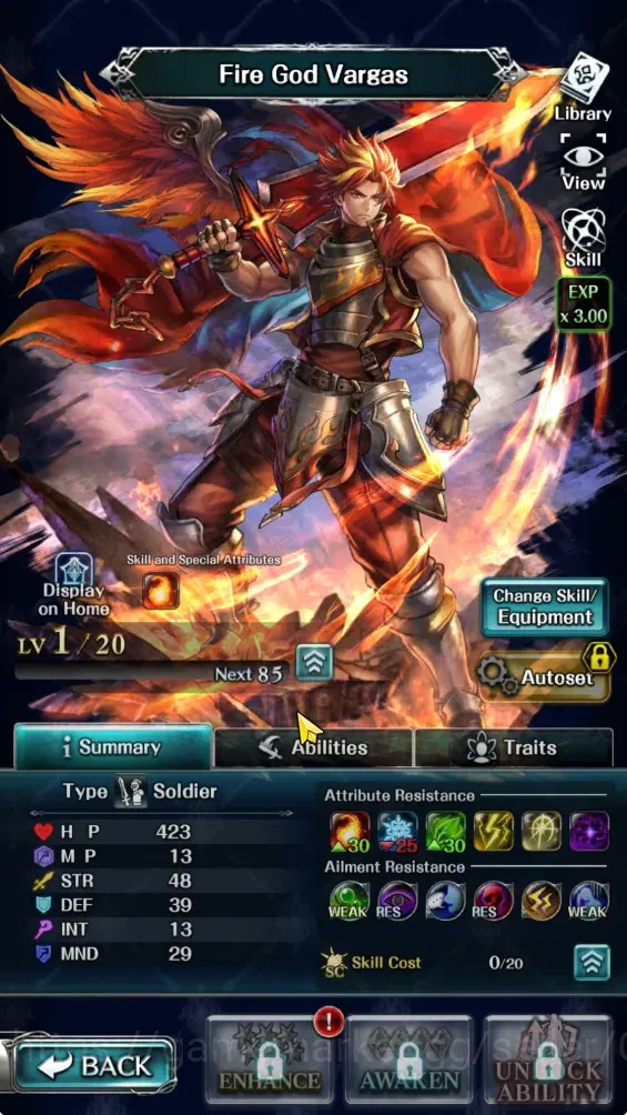 Last Cloudia Accounts GLOBAL|Rank 7|Collab Brave Frontier (Fire God Varg image 4