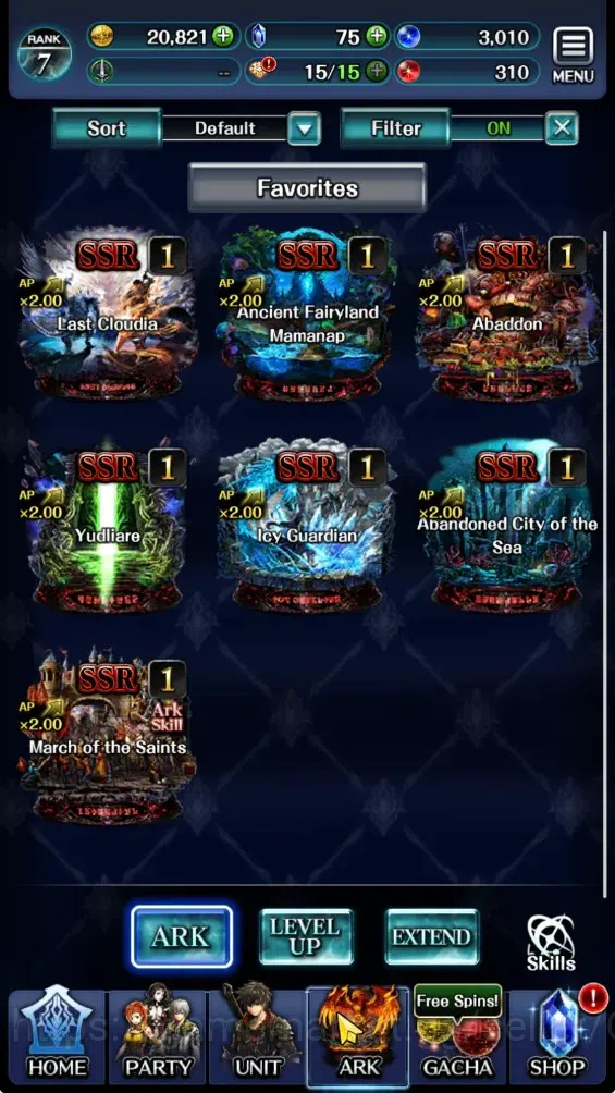 Last Cloudia Accounts GLOBAL|Rank 7|Collab Brave Frontier (Fire God Varg image 5