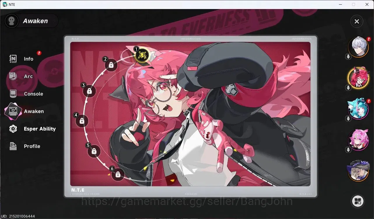 Neverness to Everness Accounts SEA | Hunter Lv 15 | 2 S [Nanally+1A, Jiuyuan] 6 C image 3