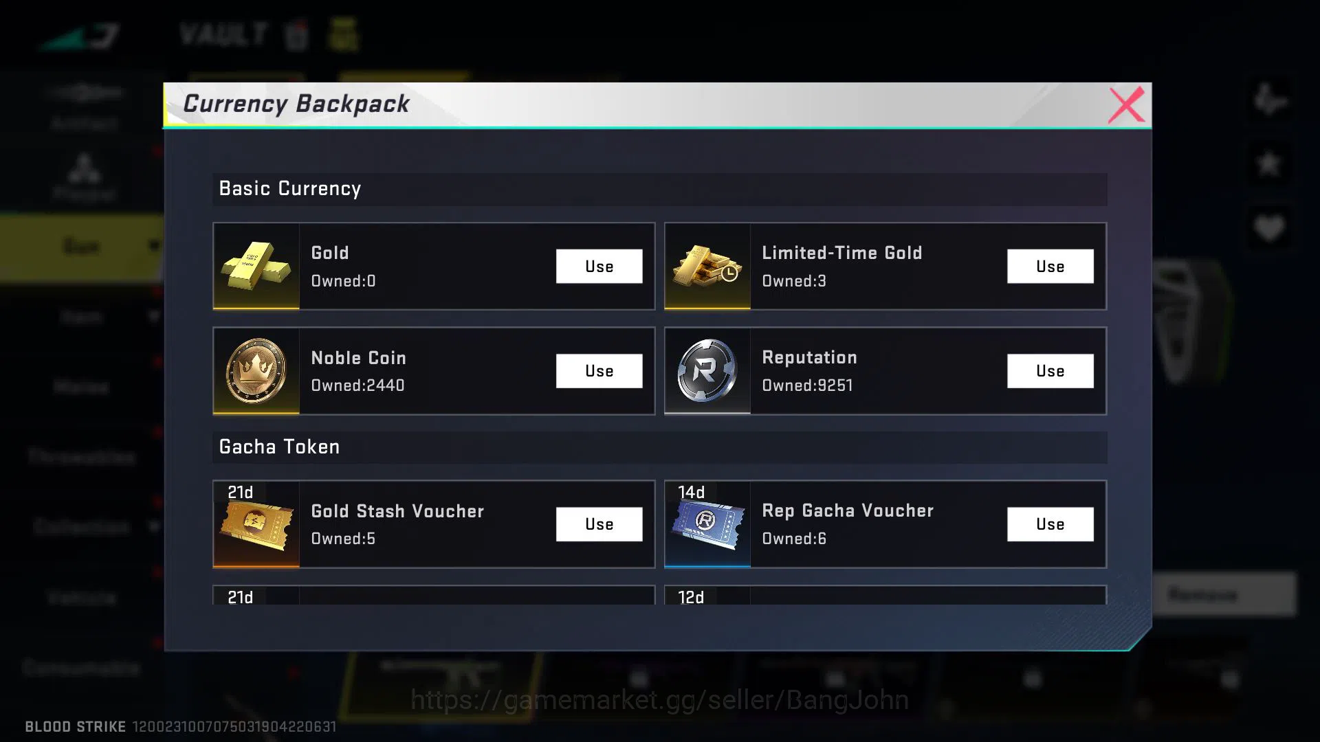 Blood Strike Accounts [ASIA] Lvl 19 | Platinum | Bleach Ethan | AK47 Rhi image 15