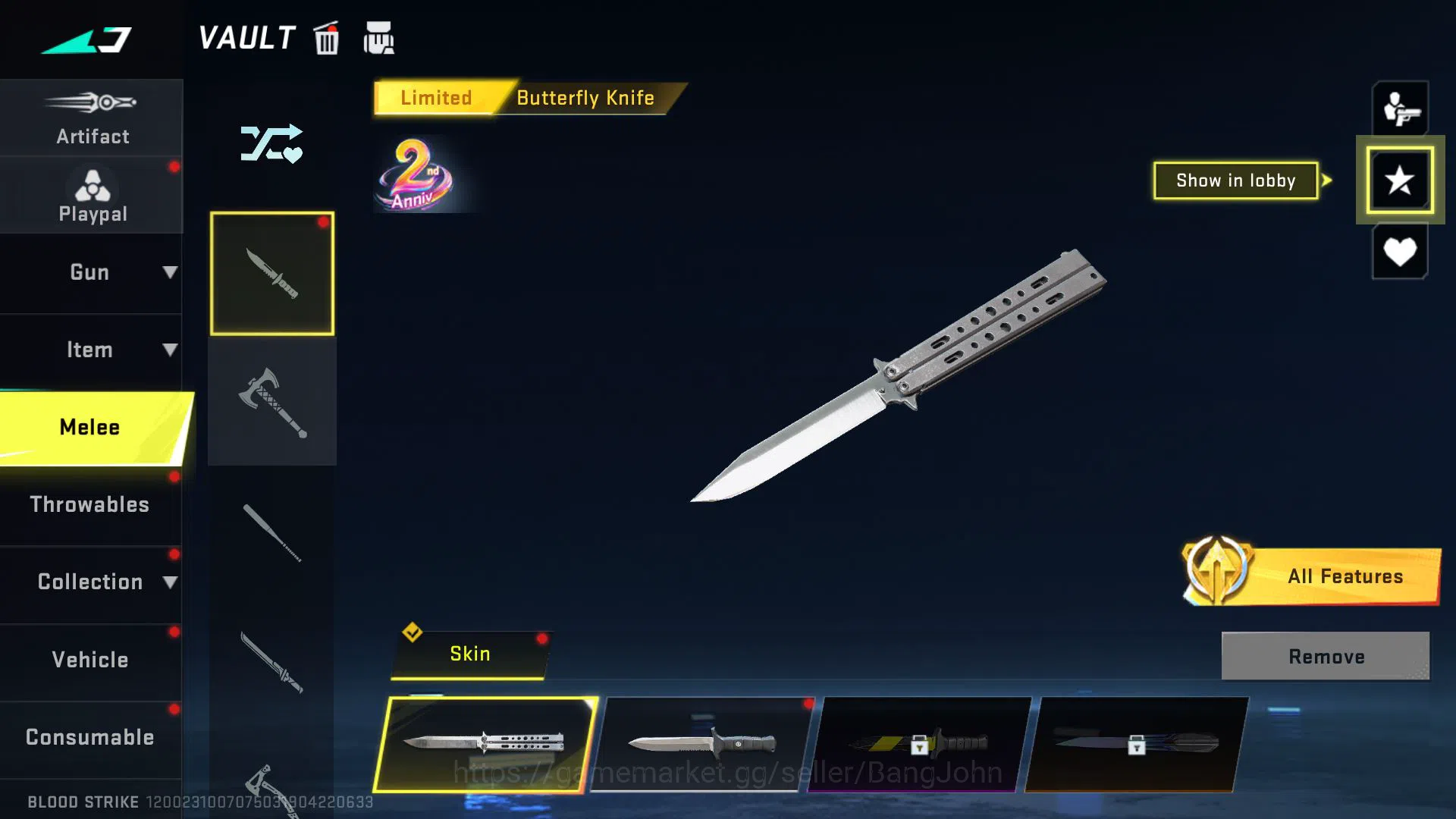 Blood Strike Accounts [ASIA] Lvl 19 | Platinum | Bleach Ethan | AK47 Rhi image 9