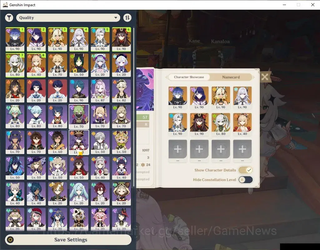 Genshin Impact Accounts Asia|AR 57|8 Limited+4(*5Weapon)|FlinsC1,RaidenC1, image 1