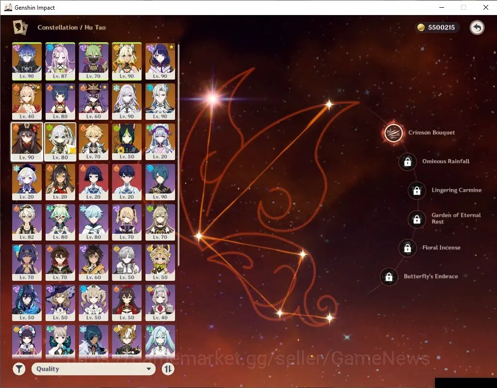 Genshin Impact Accounts Asia|AR 57|8 Limited+4(*5Weapon)|FlinsC1,RaidenC1, image 5