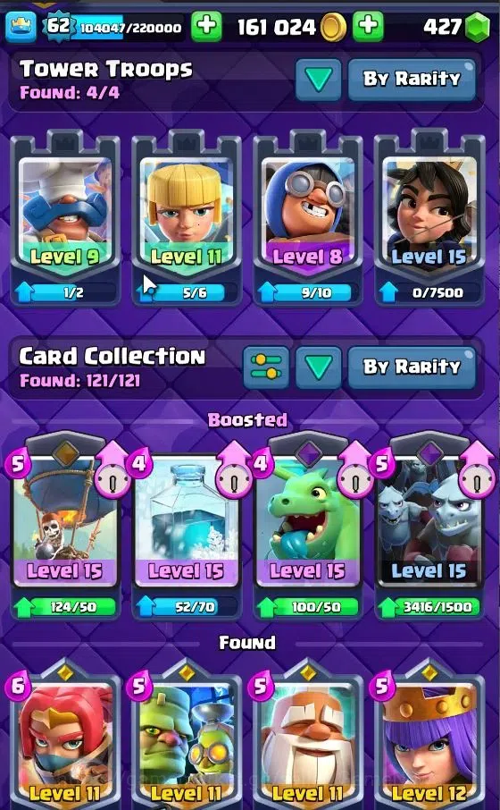 Clash Royale Accounts Lv 62|Trophy 10704|KTL 15|Limited Skin|Card 121|4  image 16