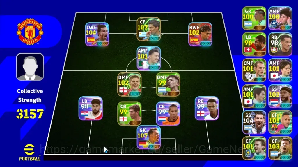eFootball Accounts Legends & Iconic Players Android|Power 3157|7 Epic Luis Suarez,Sergio Aguero,Wesley 1