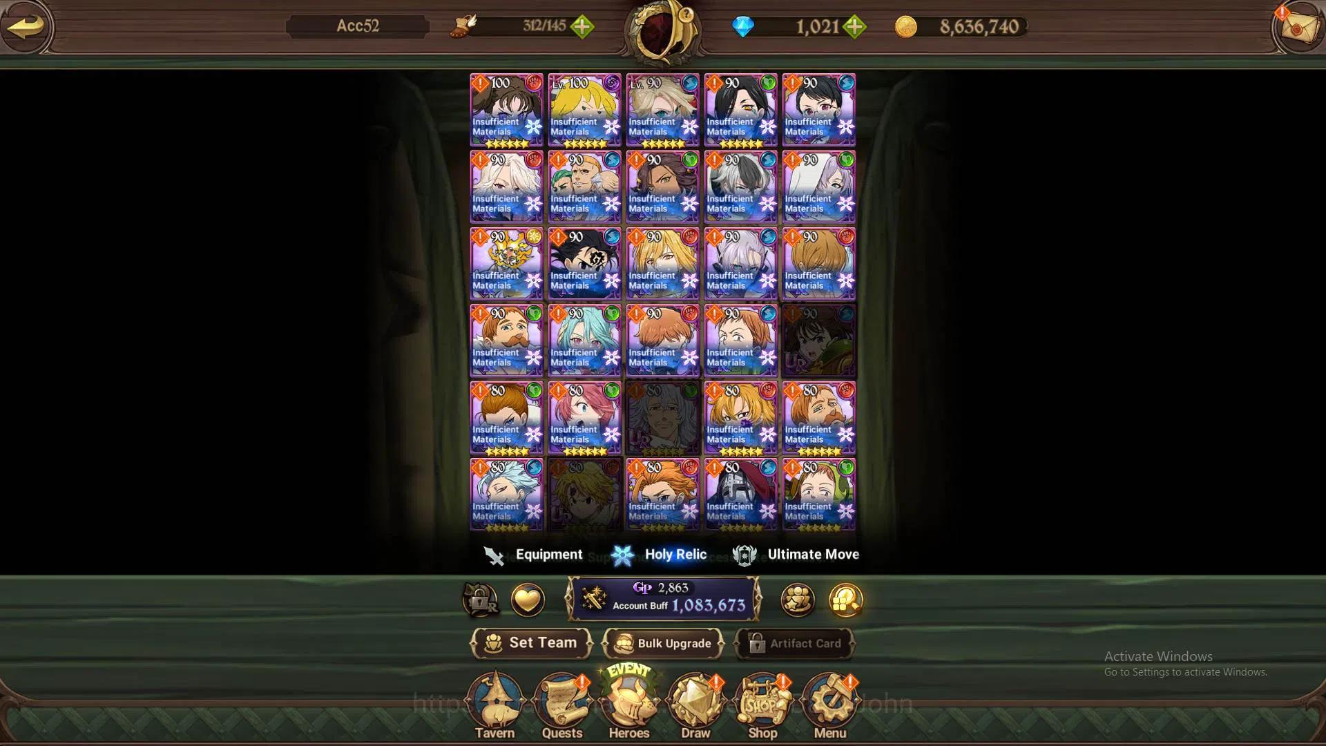 The Seven Deadly Sins: Grand Cross Accounts GLOBAL|1m CC|DM 1.021|UR Oppresor Demon King, Demo image 9