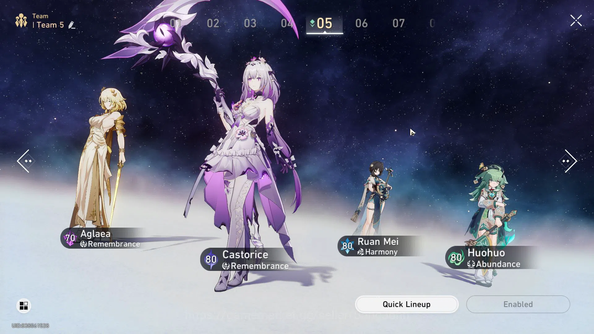 Honkai Star Rail Accounts Others ASIA | TL 65 | JADE 3872 | Gacha Limited Ticket 9 | Golden Companion Spirit 1 | Castorice 9