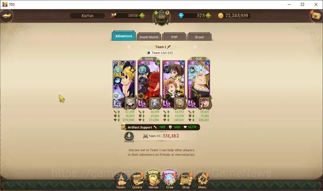 The Seven Deadly Sins: Grand Cross Accounts ASIA|5M CC|375 DM+12 LS|6 LR+12 UR+ Collab ReZero| image 12