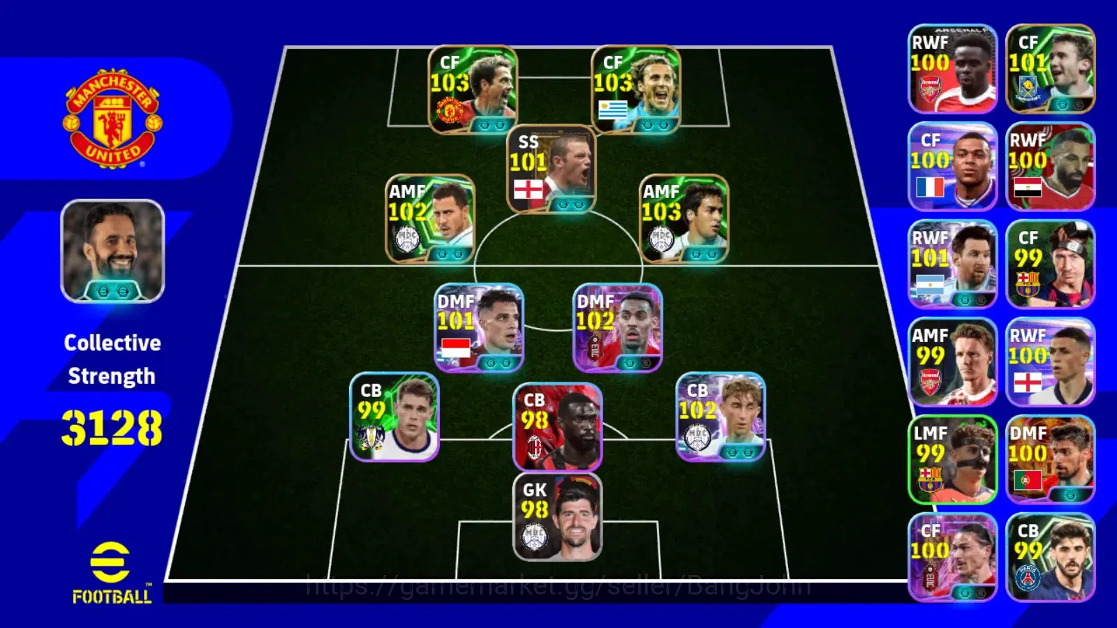 eFootball Accounts ANDROID|PW 3128|forlan,raul,gravenberch,owen,palup image 6