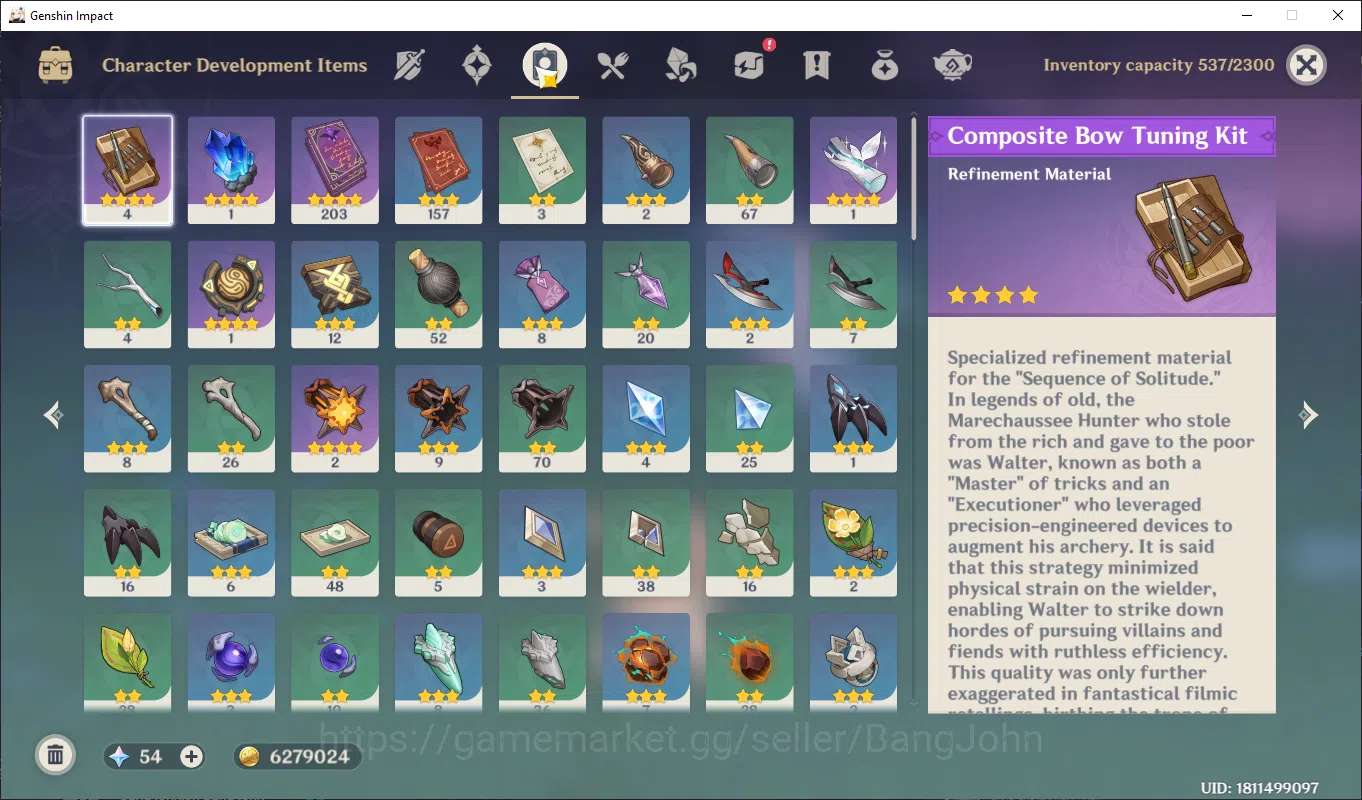 Genshin Impact Accounts ASIA | AR 40+ | varessa, citlali, nahida, mona, je image 7