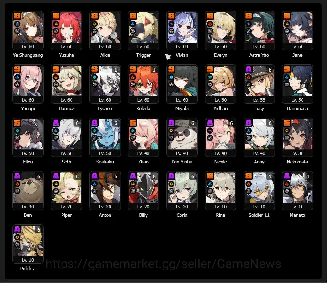 Honkai Star Rail Accounts Asia|Free Gi & ZZZ|TL 70|31 Limited|(Acheron,B Swa image 4