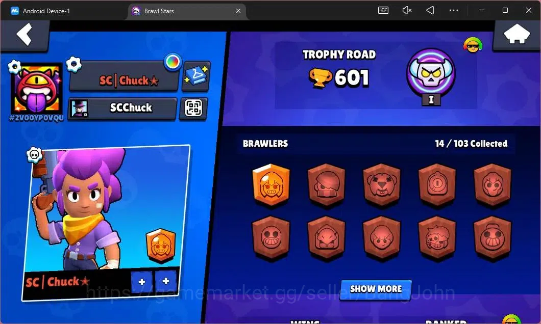 Brawl Stars Accounts Global | 601 Thropy|14 Brawler|3 Max Hypercharge(S image 2