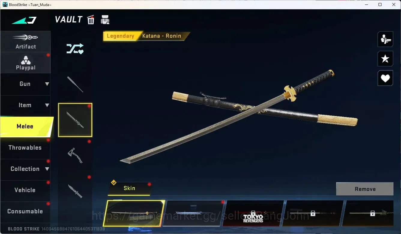 Blood Strike Accounts EU-MENA | Legendary Katana Ronin | 4 Ultra Guns | image 6