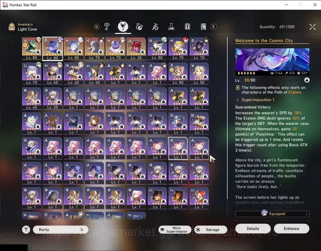 Honkai Star Rail Accounts Asia|TL 65|12 Limited|[SW LV.999,Yao Guang]+Sign,A image 5