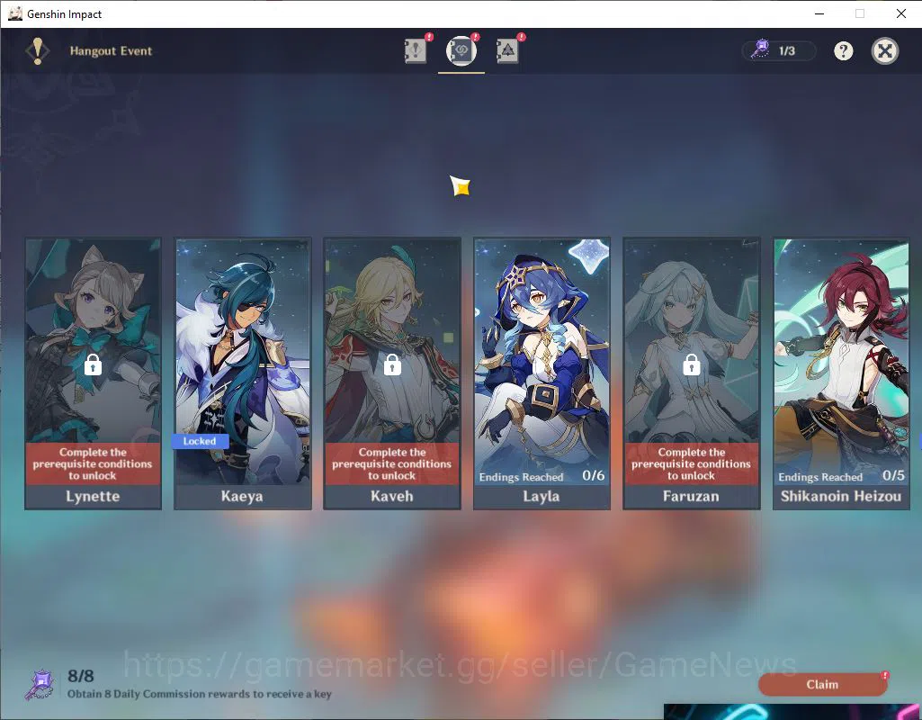 Genshin Impact Accounts End Game ASIA|AR 55| 3 Limited 13
