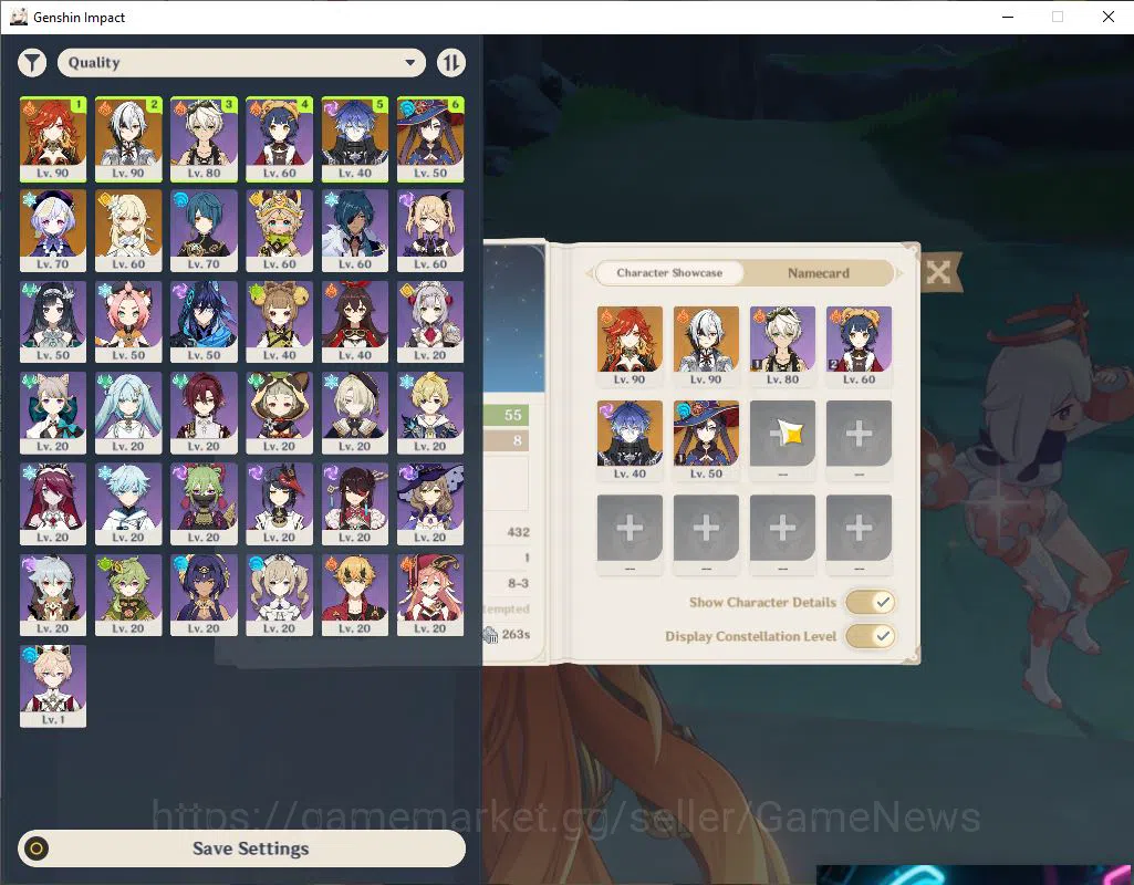 Genshin Impact Accounts End Game ASIA|AR 55| 3 Limited 2
