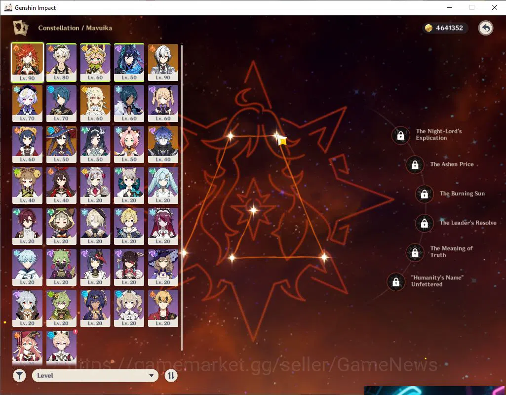 Genshin Impact Accounts End Game ASIA|AR 55| 3 Limited 5