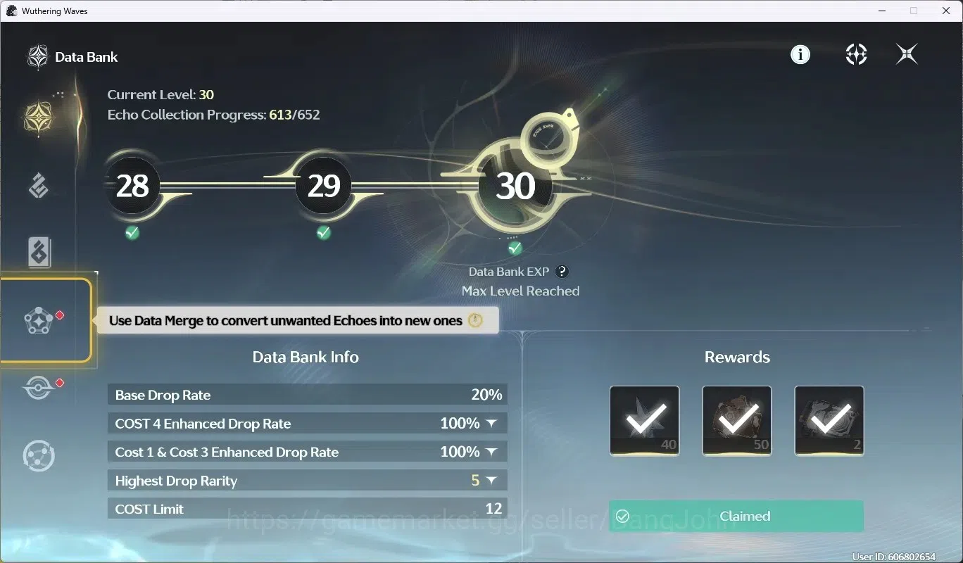 Wuthering Waves Accounts EU | UL 49 | Rank 5 | 2 Char Limit [Lucy RC5, Rebe image 13