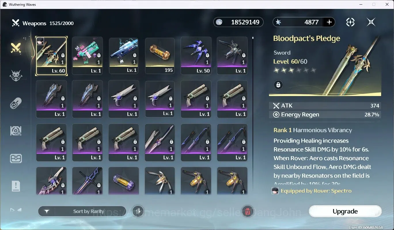 Wuthering Waves Accounts EU | UL 49 | Rank 5 | 2 Char Limit [Lucy RC5, Rebe image 4