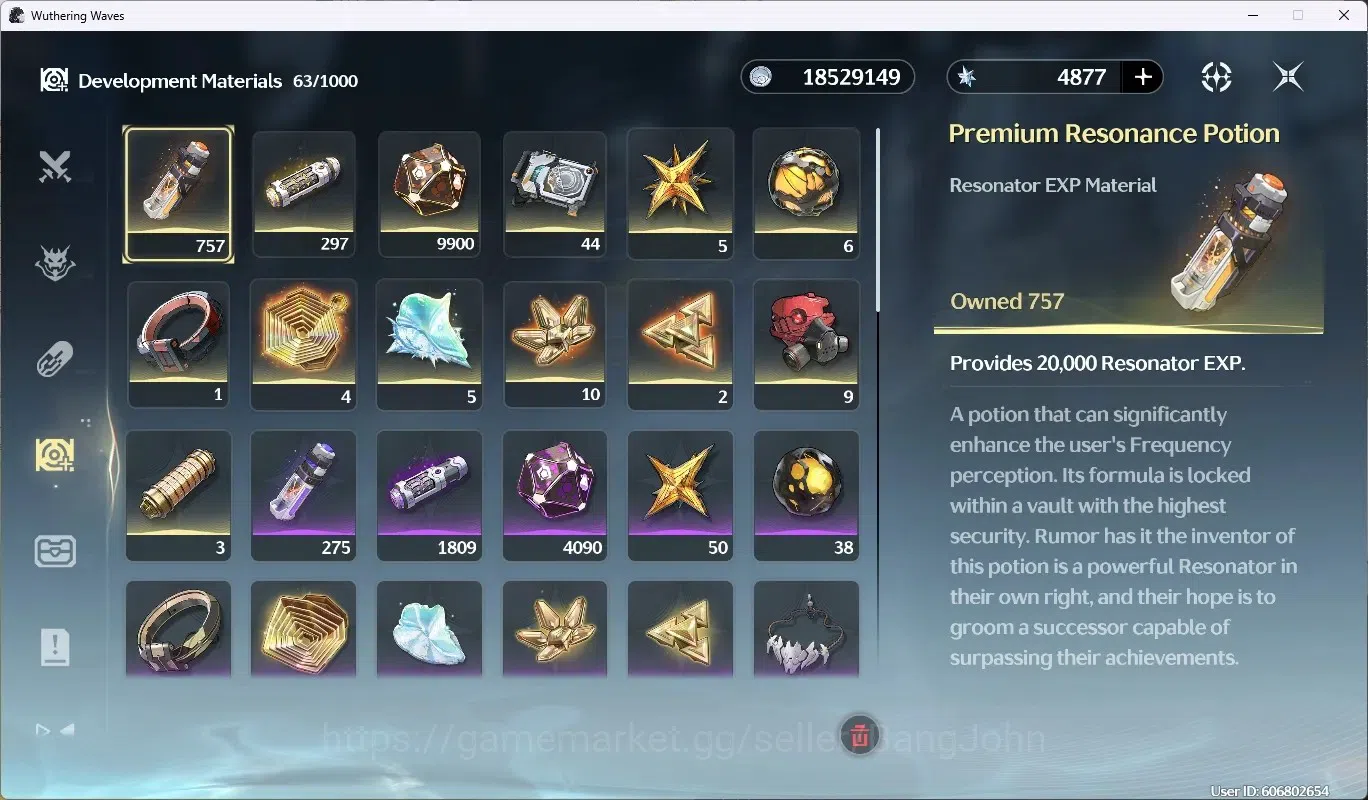 Wuthering Waves Accounts EU | UL 49 | Rank 5 | 2 Char Limit [Lucy RC5, Rebe image 7